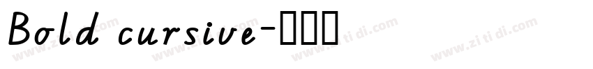 Bold cursive字体转换 Bold cursive字体转换